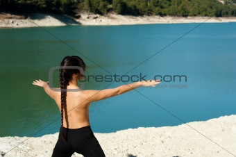 Lakeside yoga