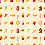 seamless fast food pattern