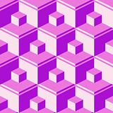 purple abstract cubes