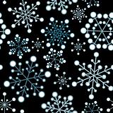 Black christmas seamless pattern