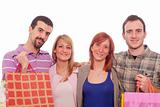 Young People with Shopping Bags