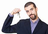 Real Estate Agent Holding Key
