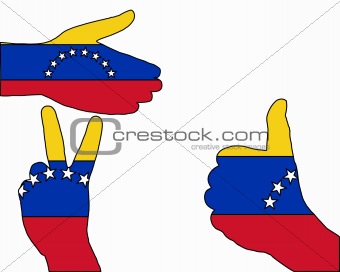 Venezuela hand signal