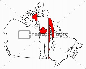 Canadian salute