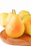 Ripe yellow pears