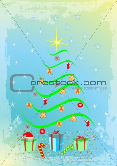 Abstract christmas tree