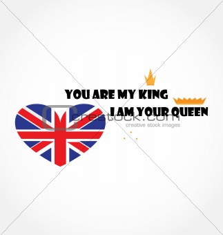 card with flag of england