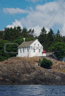 Light House on Cliff