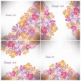 Set abstract colorfull background. Vector