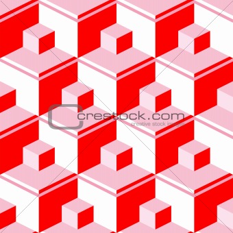 red abstract cubes
