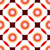 red circles seamless pattern