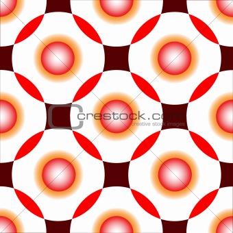 red circles seamless pattern