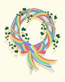 rainbow wreath
