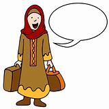 Muslim Girl Traveler