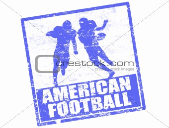 American football stamp