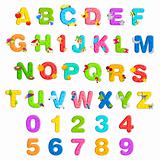 Alphabet and Number Set