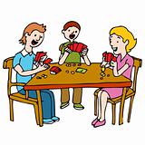 People Playing Poker Card Game