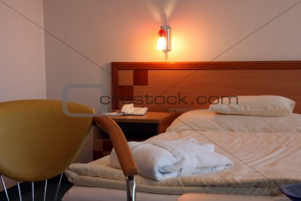 Hotel Room With Bathrobe