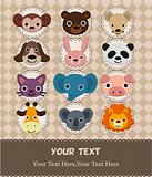 animal face card