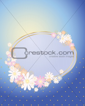 floral place card