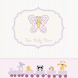 new baby born announcement card
