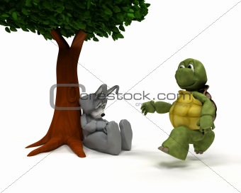 Tortoise and Hare race metaphor