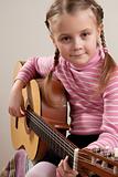 Child with guitar