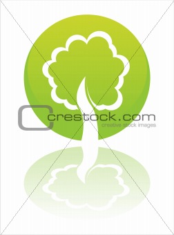 green tree sign