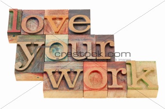 love your work in letterpress type