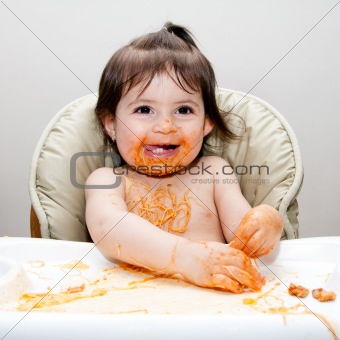 Happy fun messy eater