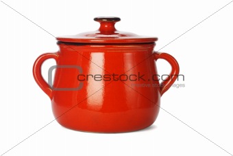Red clay pot