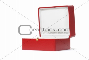 Empty red gift box