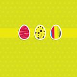 Easter card with egg. Vector illustration