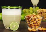 Pisco Sour and Roasted Corn