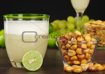 Pisco Sour and Roasted Corn