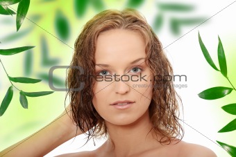 Portrait of the attractive girl