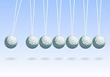 Balancing golf ball