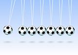 Balancing soccer ball