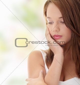 Woman with depression