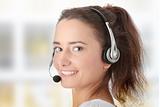 Young call center worker