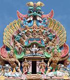 Detail of Meenakshi temple in Maduray - India