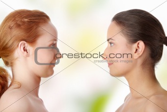 Spa - portrait of two woman