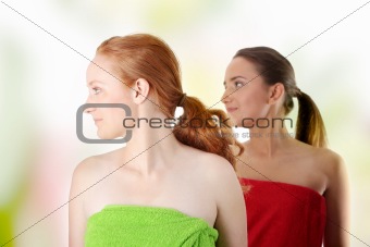 Spa - portrait of two woman