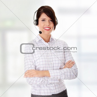 Call center woman