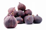 One fig isolated on a white background