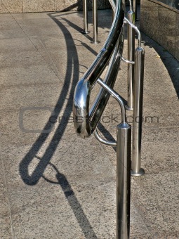 metallic handrail