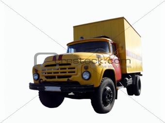 Big truck isolated