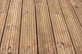 weathered wooden floor with perspective