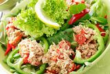 Healthy food, salad with tunny