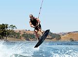 Wakeboarding on the lake